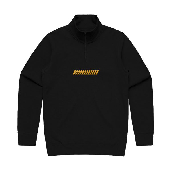 Caution 1/4 Zip - Black