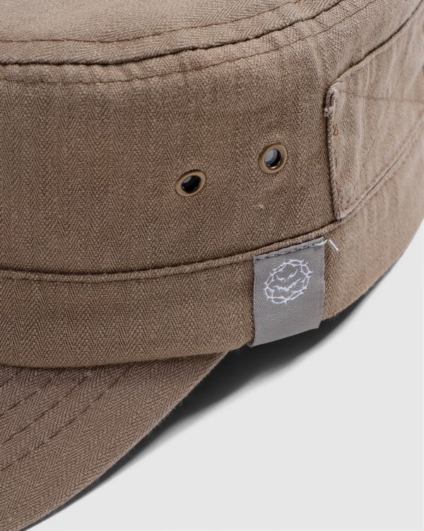 Cadet Cap – Taupe Herringbone - Image 4