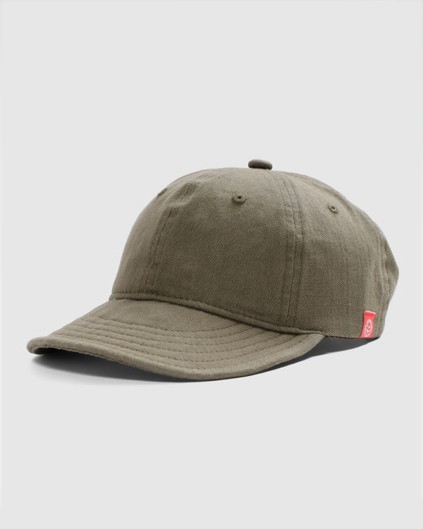 Mechanic Cap – Olive Herringbone - Image 2