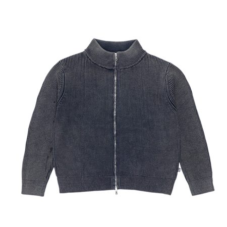 Razor Full Zip Knit – Bleach Navy