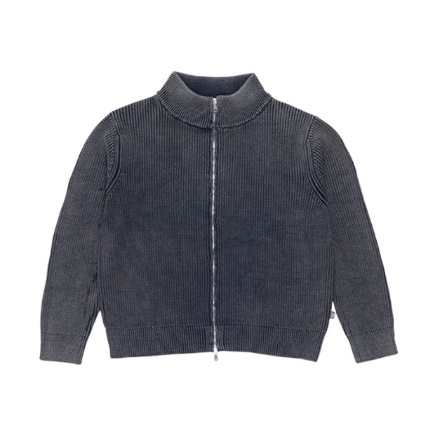 Razor Full Zip Knit – Bleach Navy