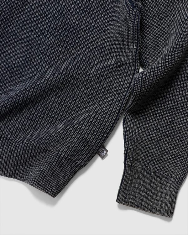 Razor Full Zip Knit – Bleach Navy - Image 4