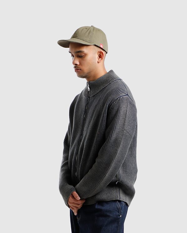 Razor Full Zip Knit – Bleach Navy - Image 6