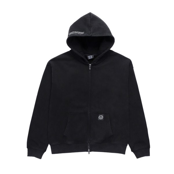 Razor Zip Hood – Vintage Black