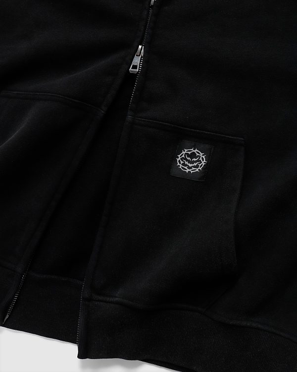 Razor Zip Hood – Vintage Black - Image 4