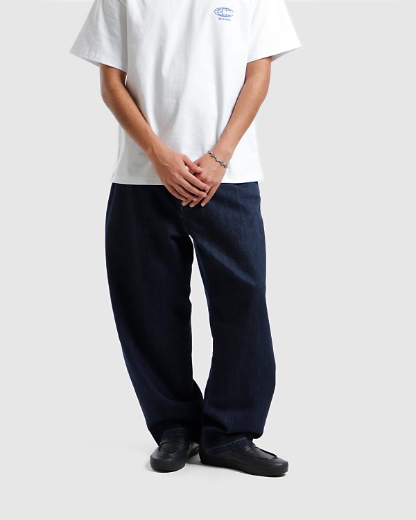 Rivet Pleated Pant – Indigo Denim - Image 5