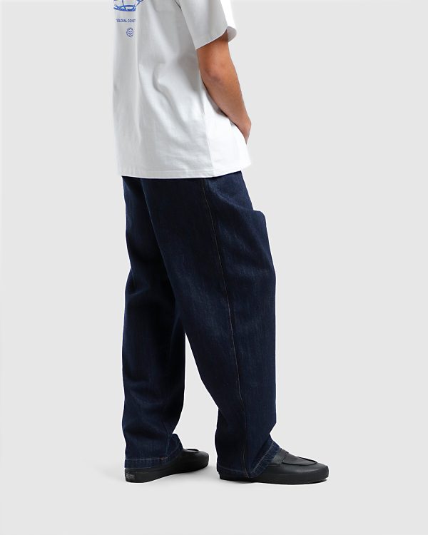 Rivet Pleated Pant – Indigo Denim - Image 6