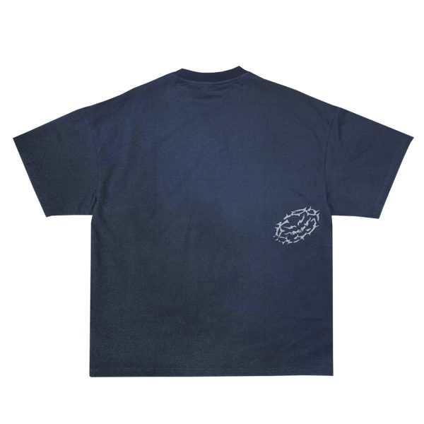 Stamp Logo Tee – Vintage Navy - Image 2